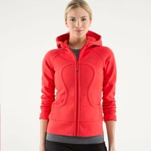 Lululemon scuba hoodie love red